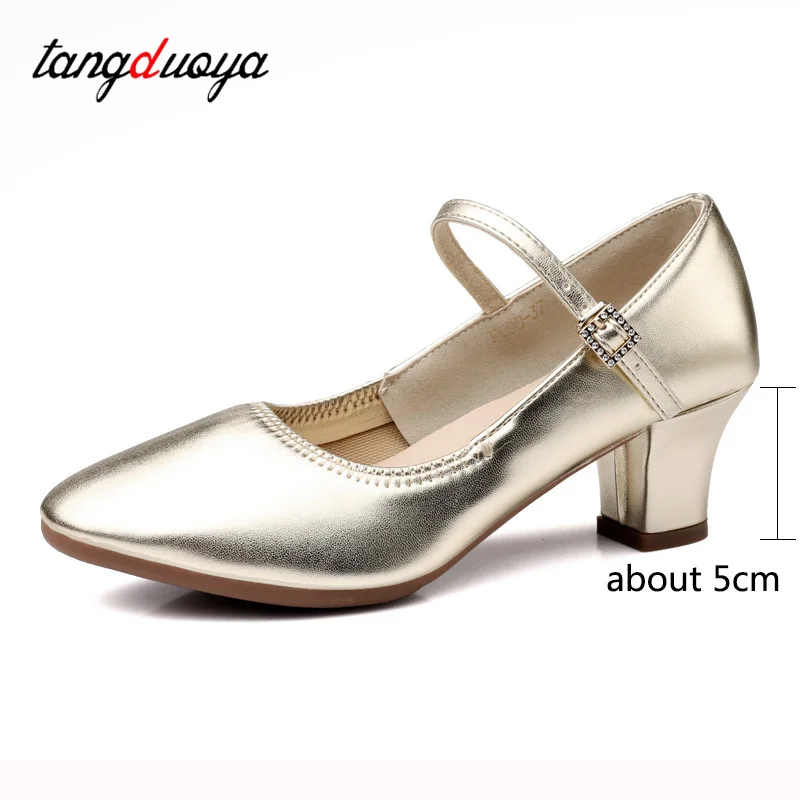 

Ballroom jazz dance shoes for woman Girls Ladies Latin Salsa Practise Dancing Shoes Closed Toe Square Dance Soft Rubber Sole