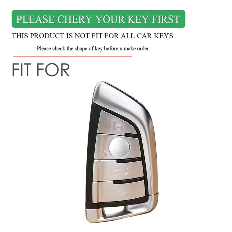 New Key Case Cover Fibler Silicone For BMW X1 X3 X4 X5 X6 F15 F16 F48 G30 G38 525 540 740 1 2 5 7 Series 218i Case
