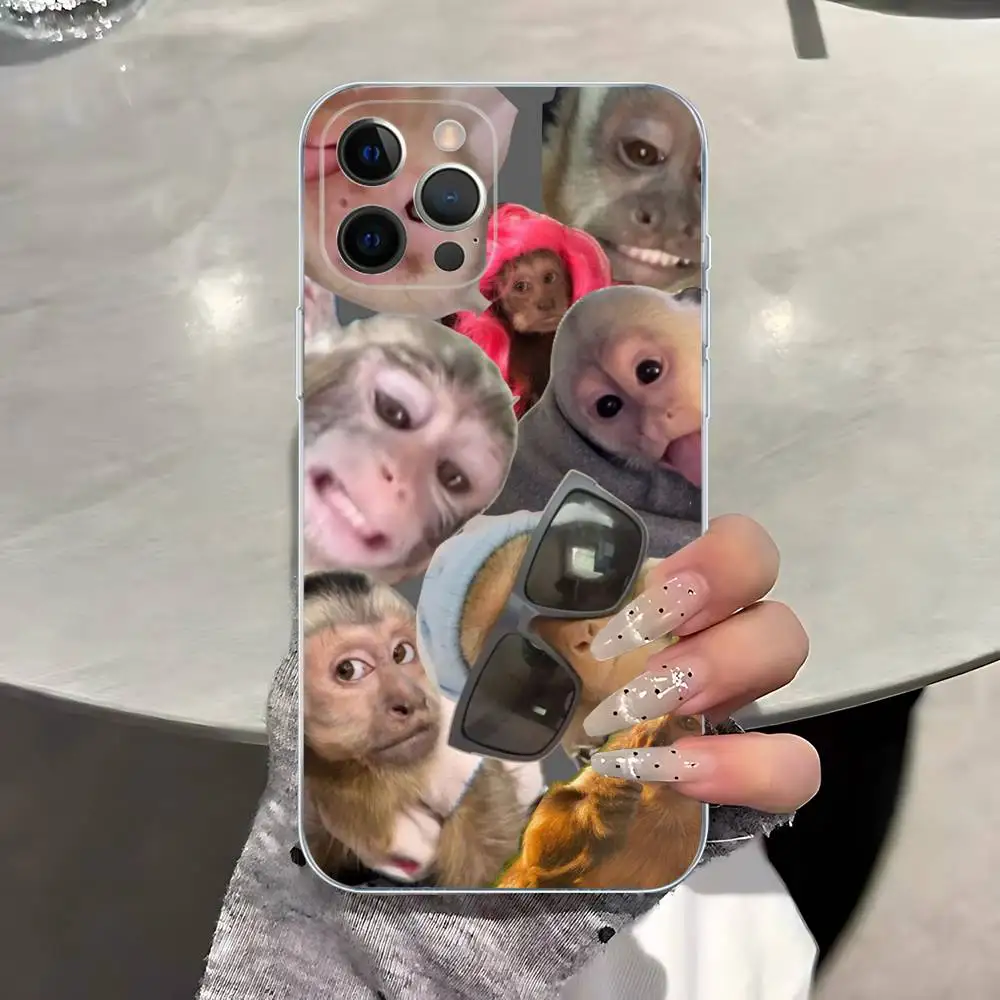 الإبداعية القرد نمط قضية الهاتف آيفون 17 16 15 8 7 6 6S زائد X SE XR XS 14 11 12 13 ميني برو ماكس المحمول