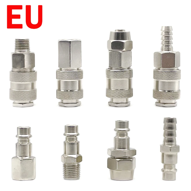 EU Pneumatic Connector European Standard Quick Connector Release for Air Hose Fittings Coupling Compressor Accessories