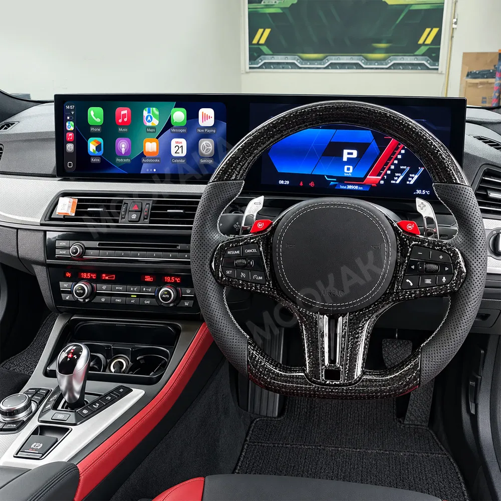 Android 14 Dual 15.8 Inch Screen For BMW 5 Series F10 F18 2010-2017 RHD Car Radio Multimedia Player GPS CarPlay Head Unit DSP 4G