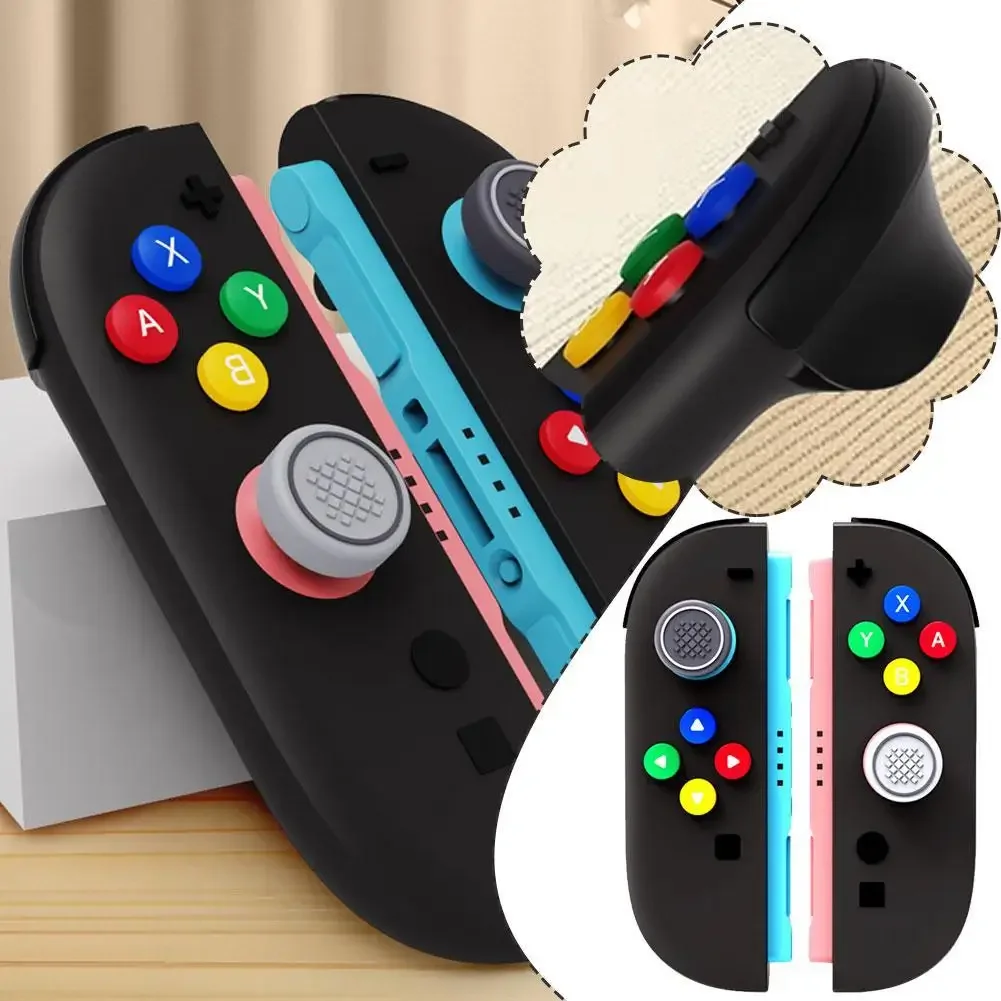 

For Switch2 Silicone Button Cap NS2 Directional Silicone Color Button Sticker Joycon Button Sticker Joystick Cap