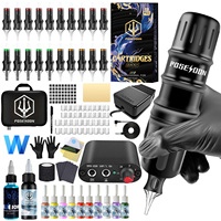 Tattoo Kit POSEIDON V5 Hot Tattoo Pen Kit For Permanent Makeup Tattoo Machine Kit High Power Tattoo Power Supply Tattoo Gun Kit