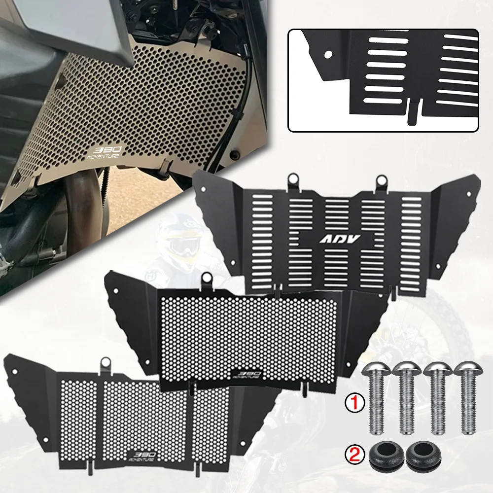 

Аксессуары для мотоциклов 2024 ДЛЯ 390ADV 390 ADVENTURE 2019 2020 2021 2022 2023, защита радиатора с ЧПУ, защитная решетка, крышки