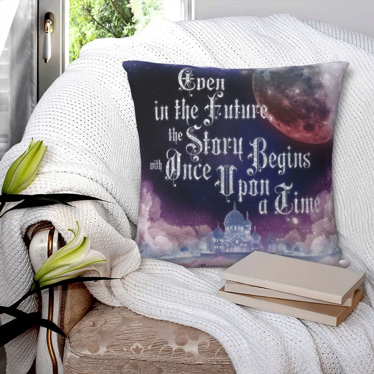 

Cinder - Once Upon A Time Square Pillowcase Pillow Cover Polyester Cushion Decor Comfort Throw Pillow for Home Living Room