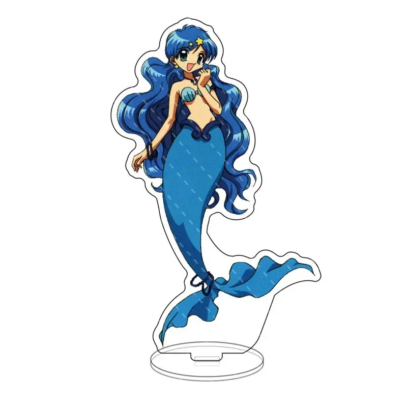 Anime Mermaid Melody Pichi Pichi Pitch Stand Figure Doll Nanami Ruchia Luchia Big Acrylic Model Stand Desk Decor Ornament Gift