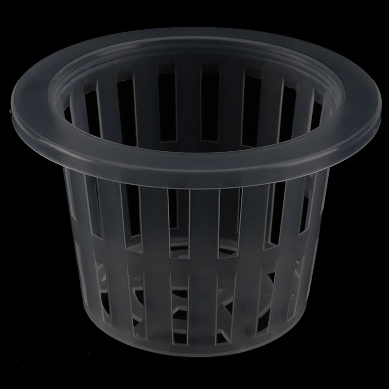 10PCS Black Hydroponic Colonization Mesh Pot Net Cup Basket Hydroponic Planting Grow Clone Nursery Plant Soilless