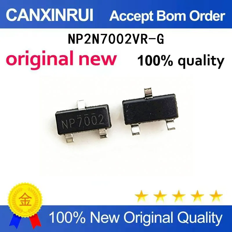 

(5-100 Pieces) Brand new original NP2N7002VR-G package SOT-23 field-effect transistor spot chip IC