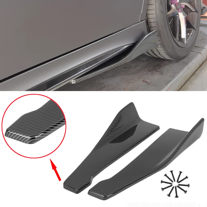 48CM Przednie naramienniki do samochodów Uniwersalny zderzak Spoiler Splitter Przedłużenia BMW F20 E90 Golf 5 6 Passat B6 B8 Peugeot 206 Audi A3