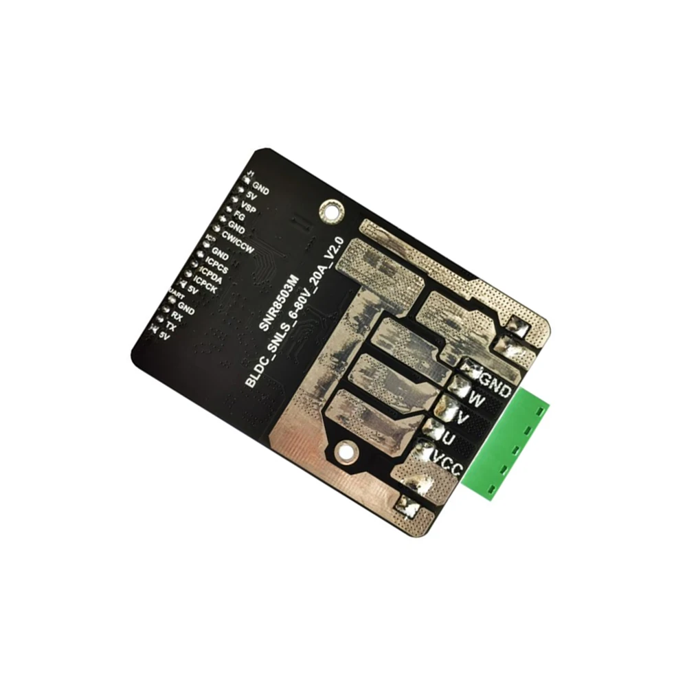 DC6-80V BLDC No Hall Three Phase DC Brushless Motor Controller PWM High Power for Fans,Lawn Mowers,Sprayer