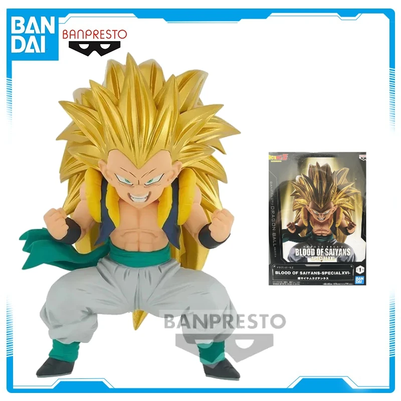 

In Stock Bandai Original Anime Dragon Ball Z BOS SPECIALXVI Super Saiyan 3 Gotenks Action Figures Collection Doll Toys WY