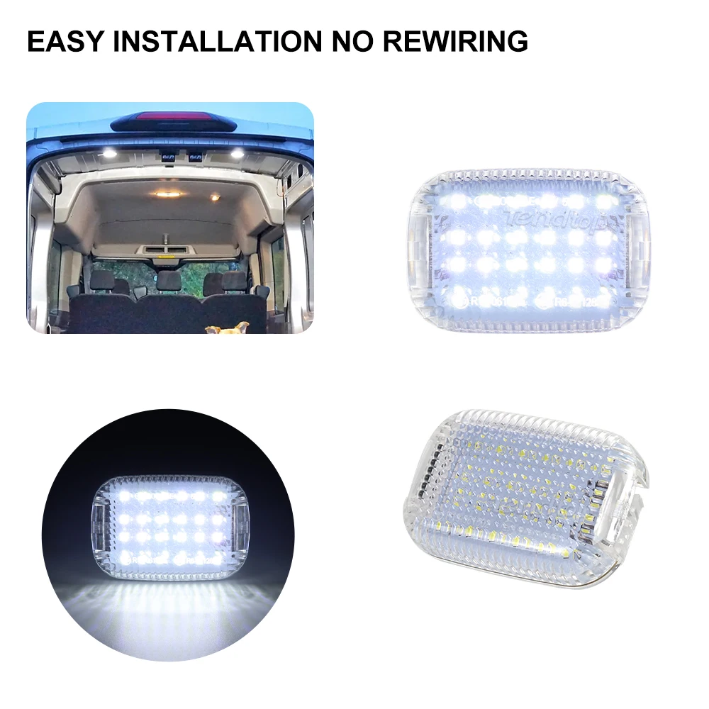 2/4/6 pcs LED Interior Cabin Courtesy Cargo Load Space Area Dome Light For Ford Transit 150/250/350/350 HD Van Transit Connect