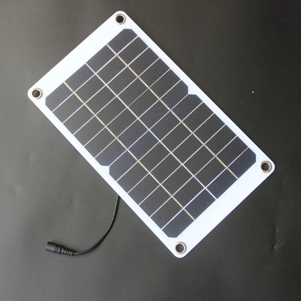 Semi-Flexible Solar Panel 10W Solar Charger Compact Solar Panel Efficient Solar Energy Conversion Clean Energy For Cabins