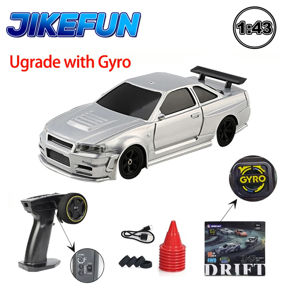 

1/43 RC Drift Car Upgrade Мини Racing Crawler с гироскопом 2,4G Дистанционное управление Дрифтинг 4WD Модель внедорожника Игрушки