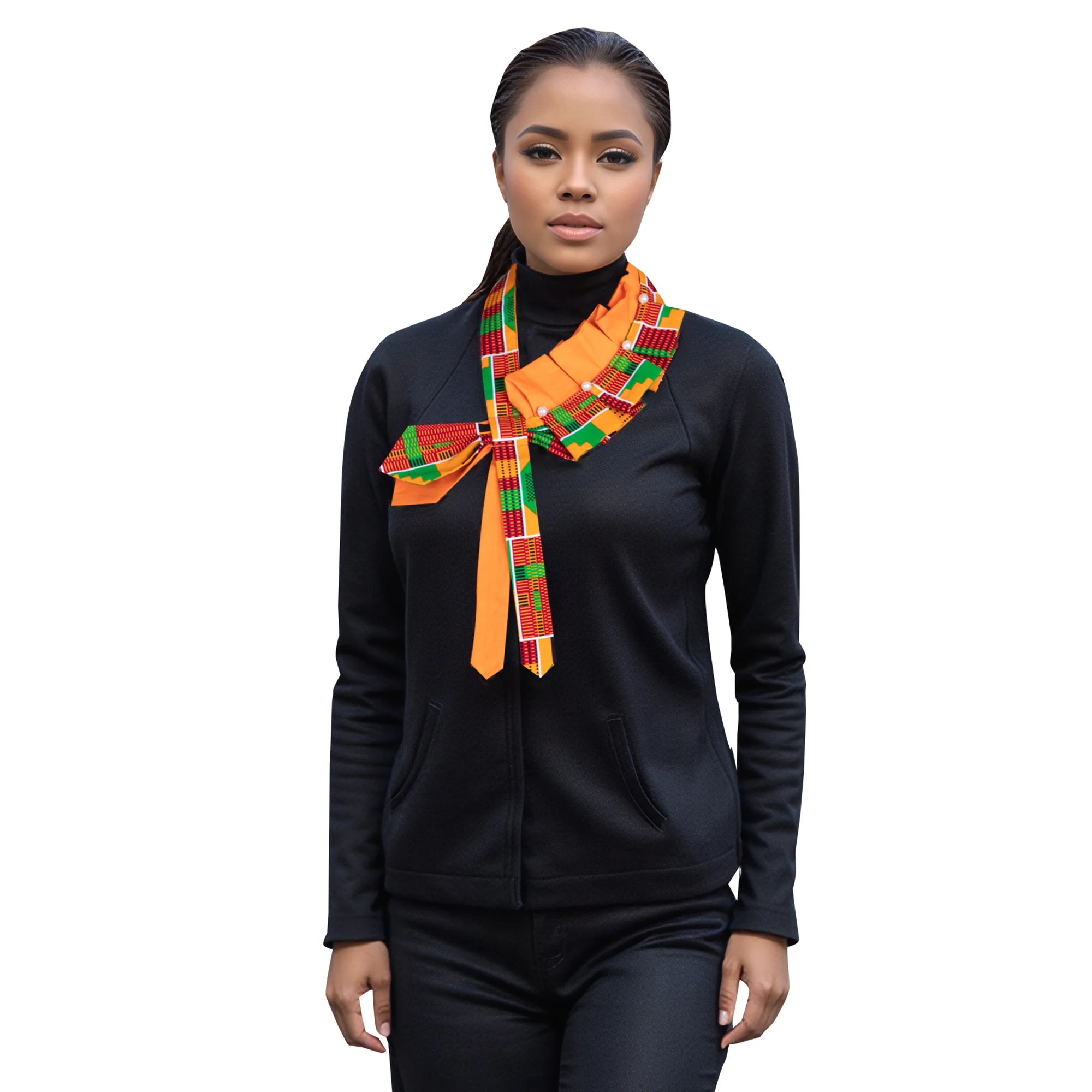 

Body Jewelry African New False Collar Ankara Colorful Pearl Detachable Collars Wedding Decoration Christmas Gift WYb1003