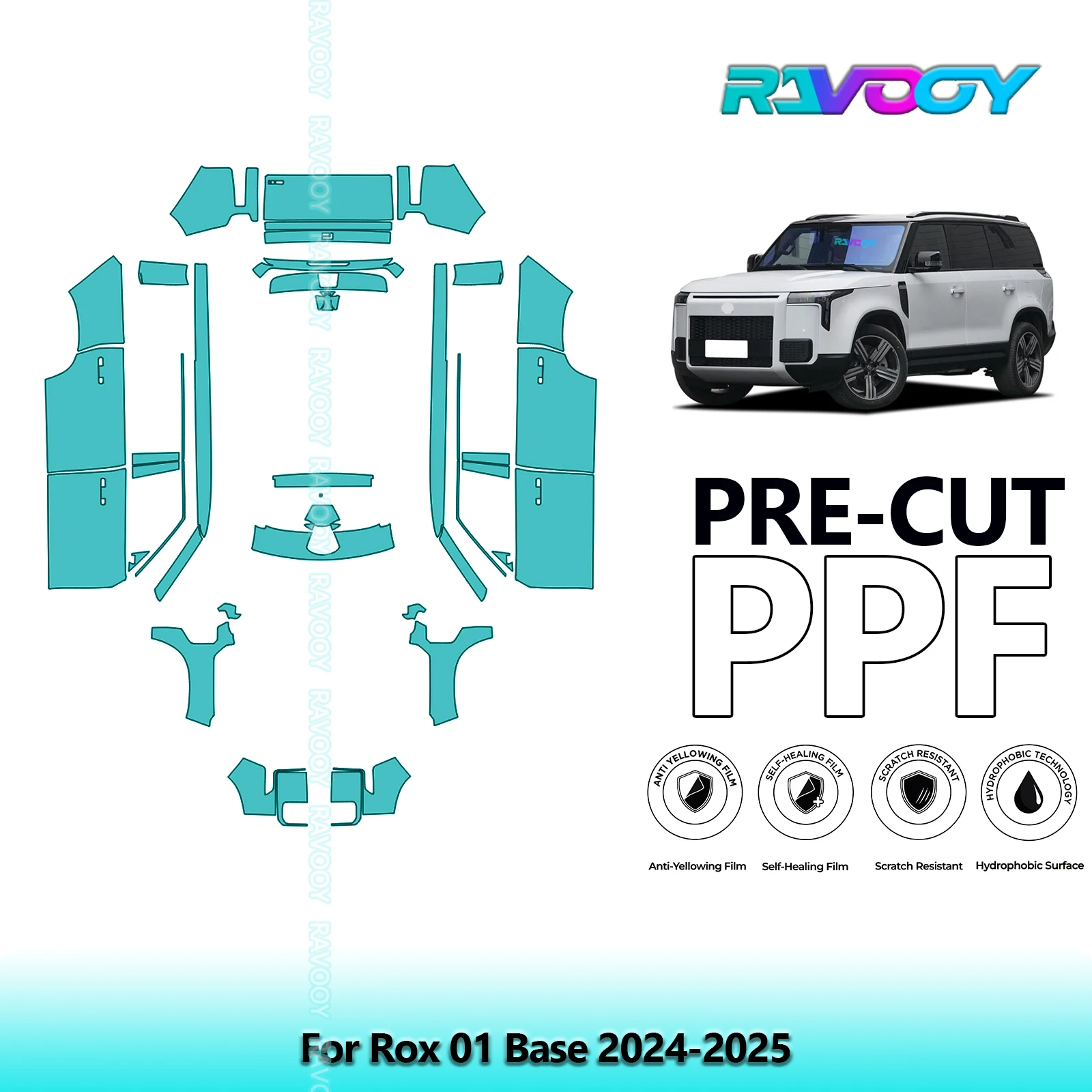 

Full Vehicle Clear Bra Precut PPF Paint Protection Film For Rox 01 Base 2024-2025