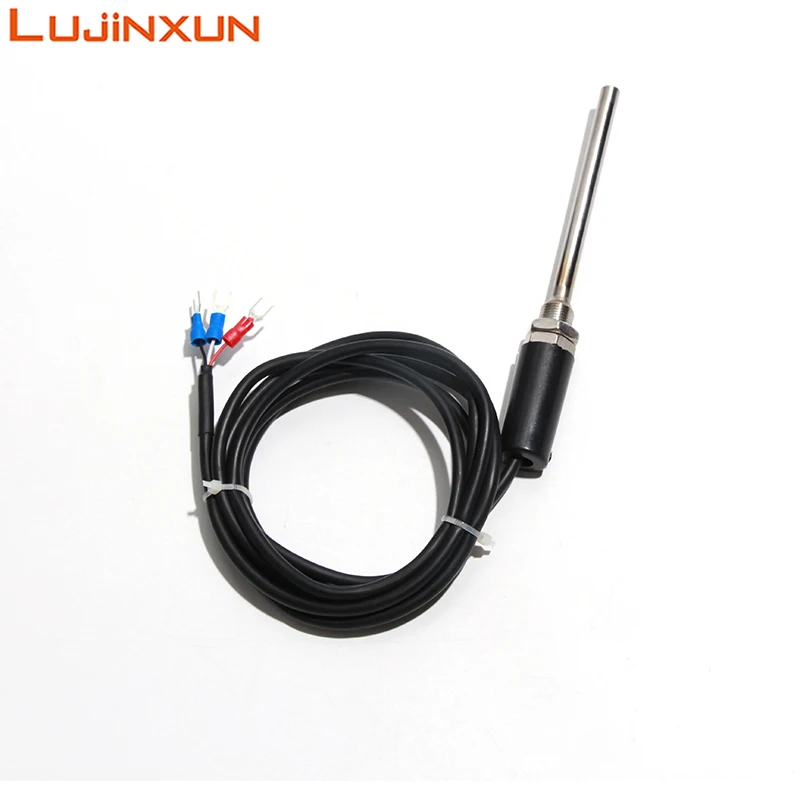 LUJINXUN CU50 استشعار درجة الحرارة WZC-187 الفولاذ المقاوم للصدأ المعادن مقاوم للماء التحقيق النحاس المقاومة موقد الهواء الساخن داخلي M12x1 1 قطعة