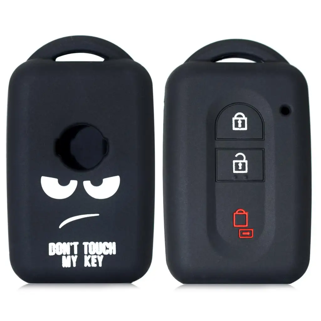 3 Button Silicone Remote Key Fob Shell Cover Case For Nissan Qashqai Micra Juke X-Trail Tiida Navara Note Pathfinder Keyring