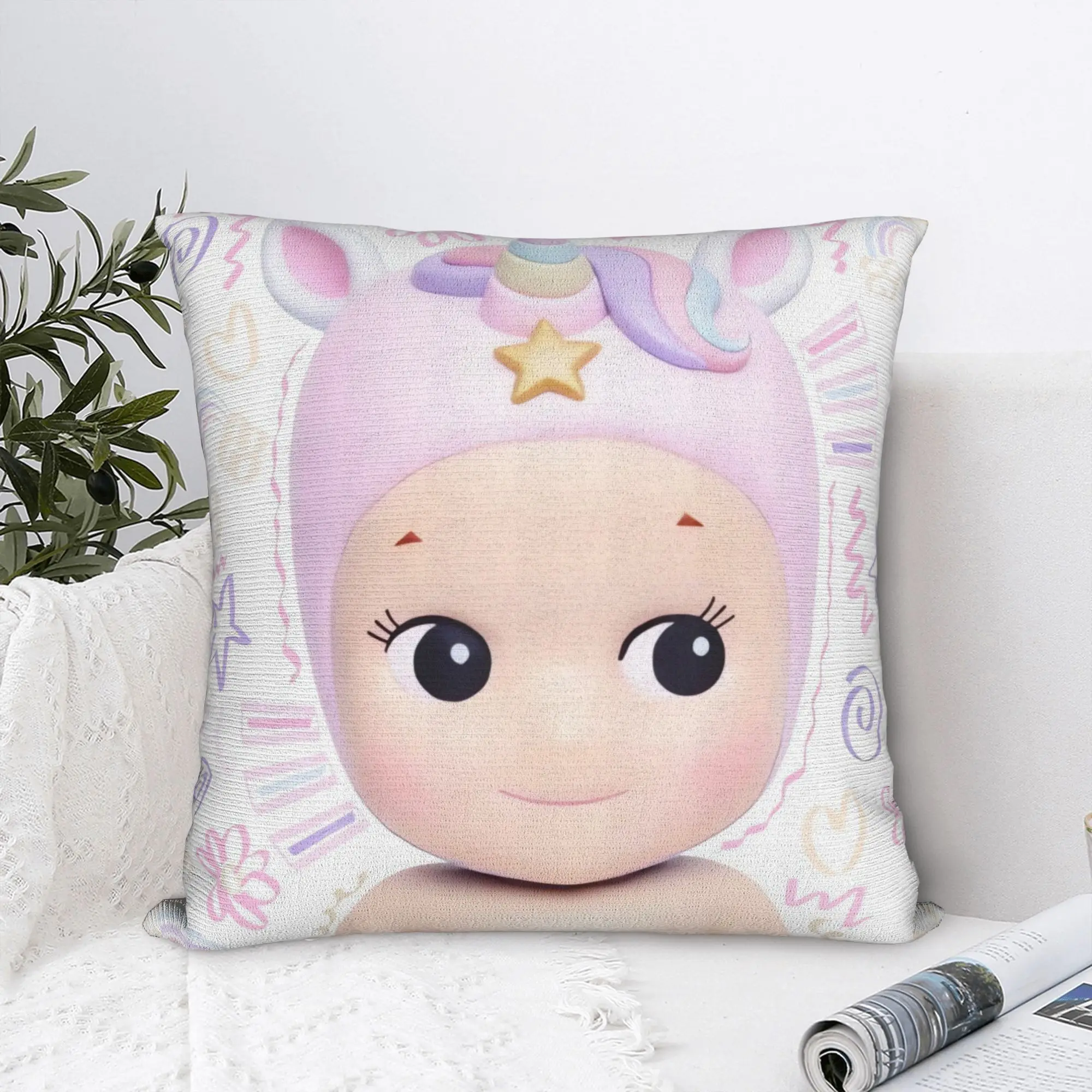 Pillow Cover Lovely Sonnys Fruit Angels Various Retro Trendy Pillow Case For Sofa Home Decoration Pillowcases
