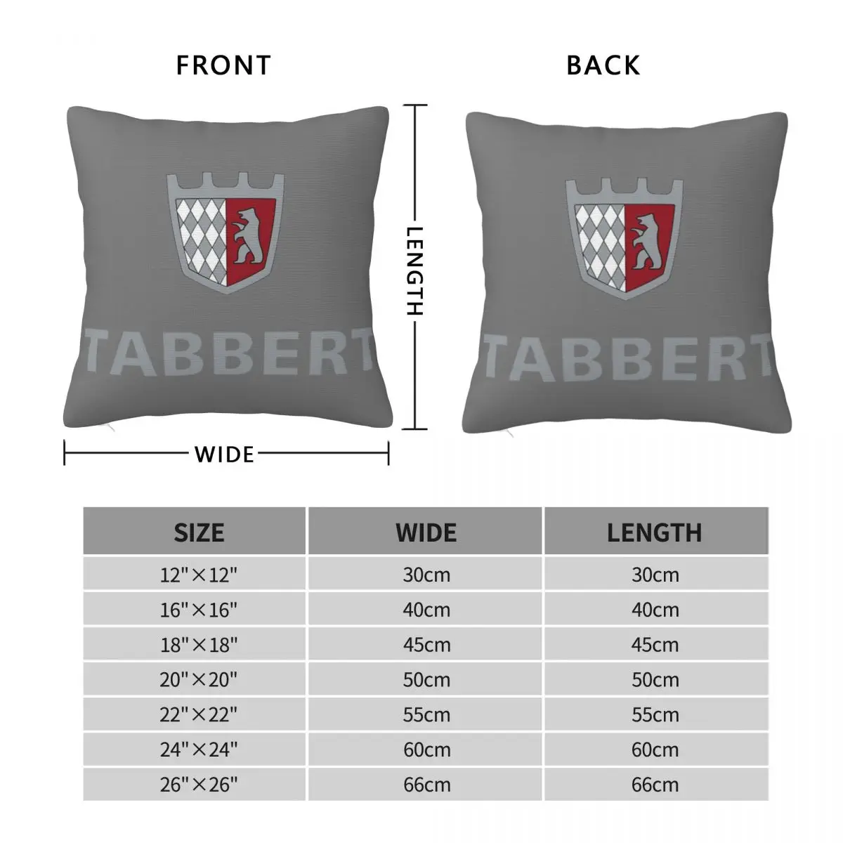 Tabbert Caravan Square Pillowcase Pillow Cover Polyester Cushion Decor Comfort Throw Pillow for Home Car