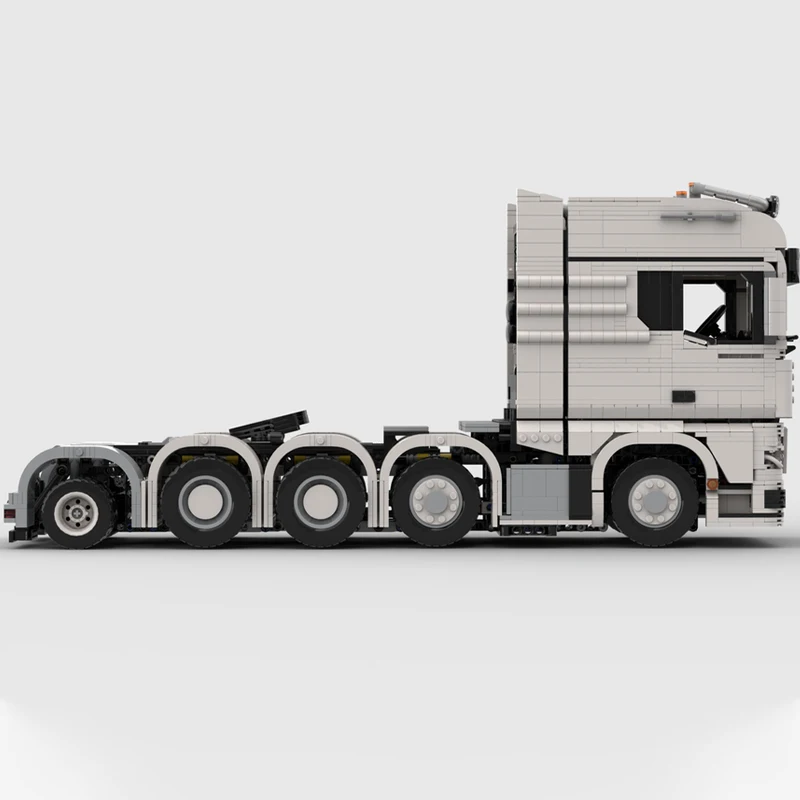3388 قطعة MOC MANes TGX 10x4 شاحنة جرار الأبيض الثقيلة مركبة قسط لتقوم بها بنفسك نموذج اللبنات عيد ميلاد اللعب هدية
