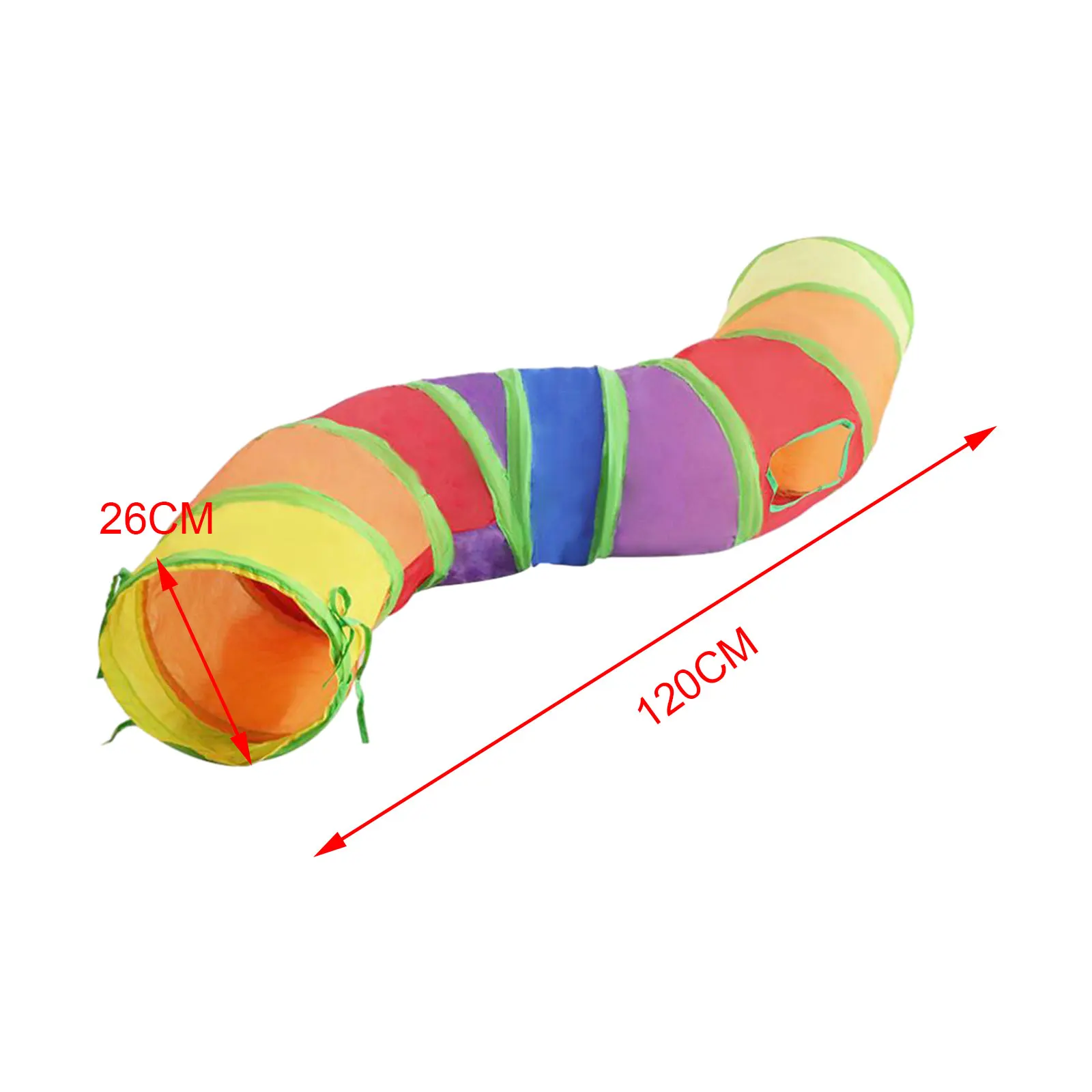 Collapsible Cat Tunnel Exercising S Shaped Cat Tube for Puppy Ferrets Indoor S Shaped Cat Indoor Play Tent Hideaway Play Toy