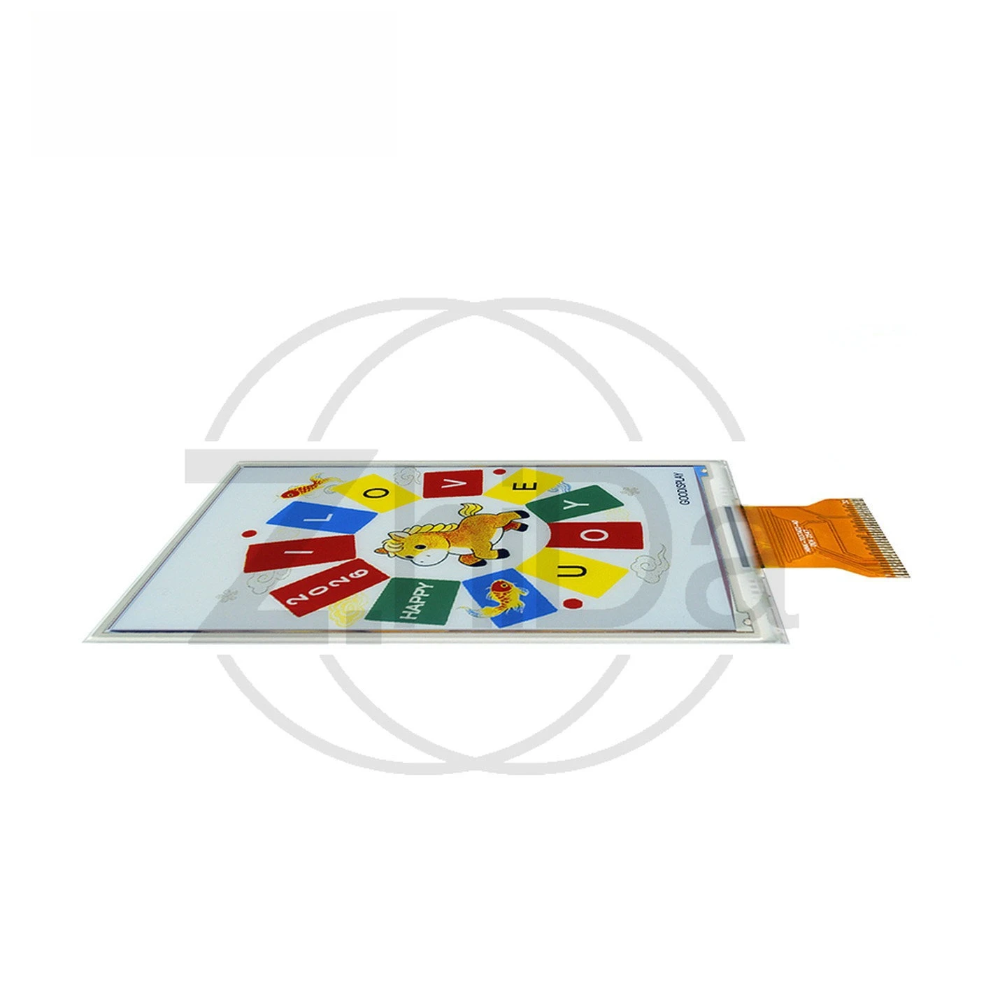 3.7 Inch Color E6 E‑Paper Display Module, High Resolution 480x720 E‑ink Screen GDEH037E01 Electronic Display Accessories