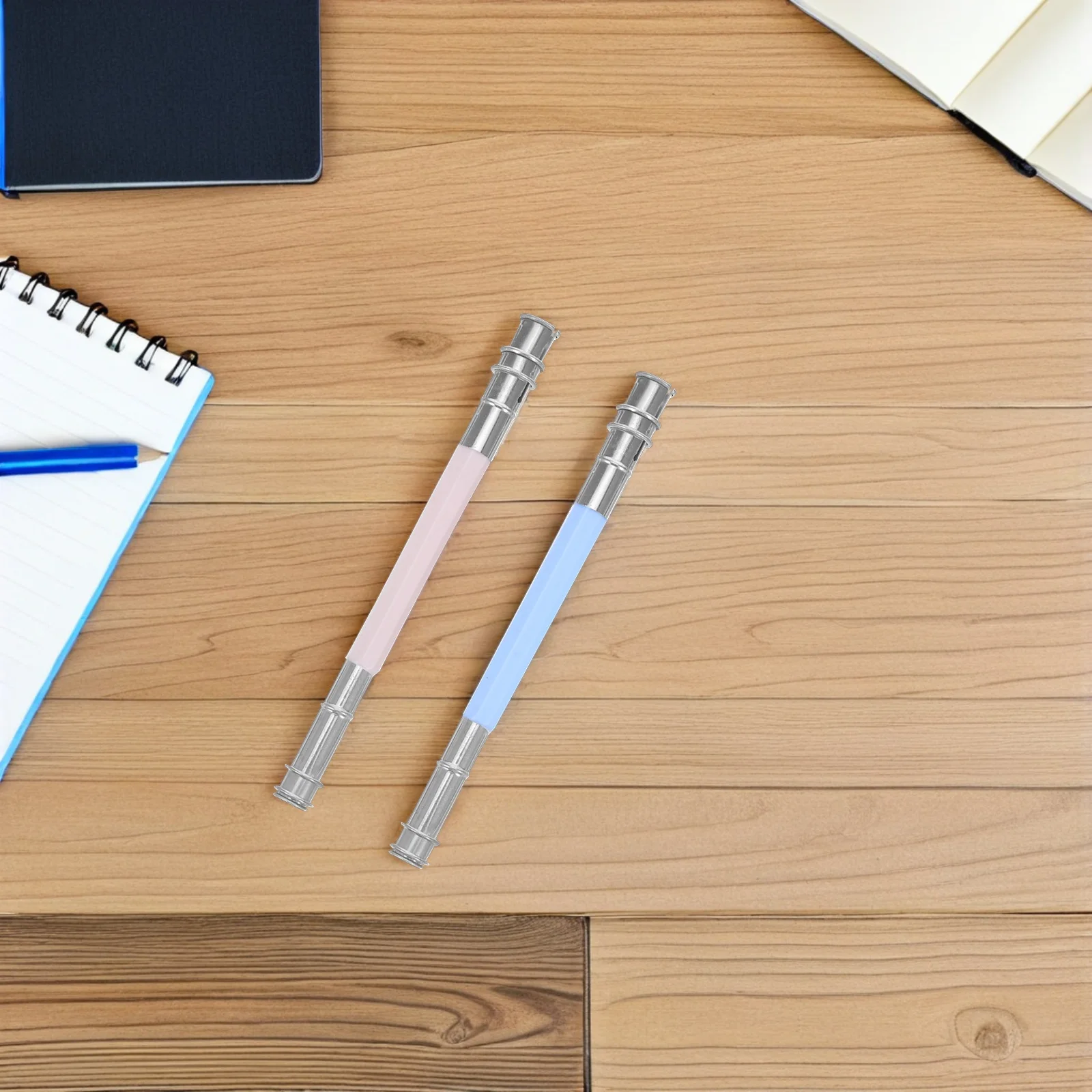 10 قطعة قلم رصاص موسع معدني مزدوج الرأس لأقلام الرصاص الملونة تمديد رمح المضادة للانزلاق قبضة رسم أداة الرسم للفنانين