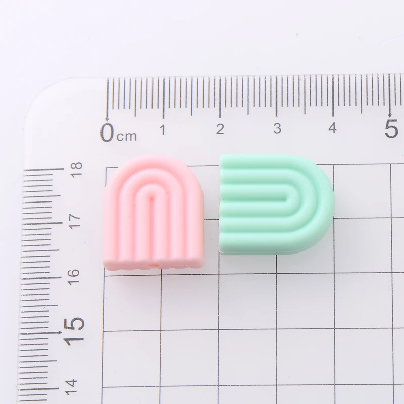 식품 등급 만화 실리콘 비즈 간호 DIY 아기 젖꼭지 클립 체인 쥬얼리 만들기용, 17x20mm 10 개