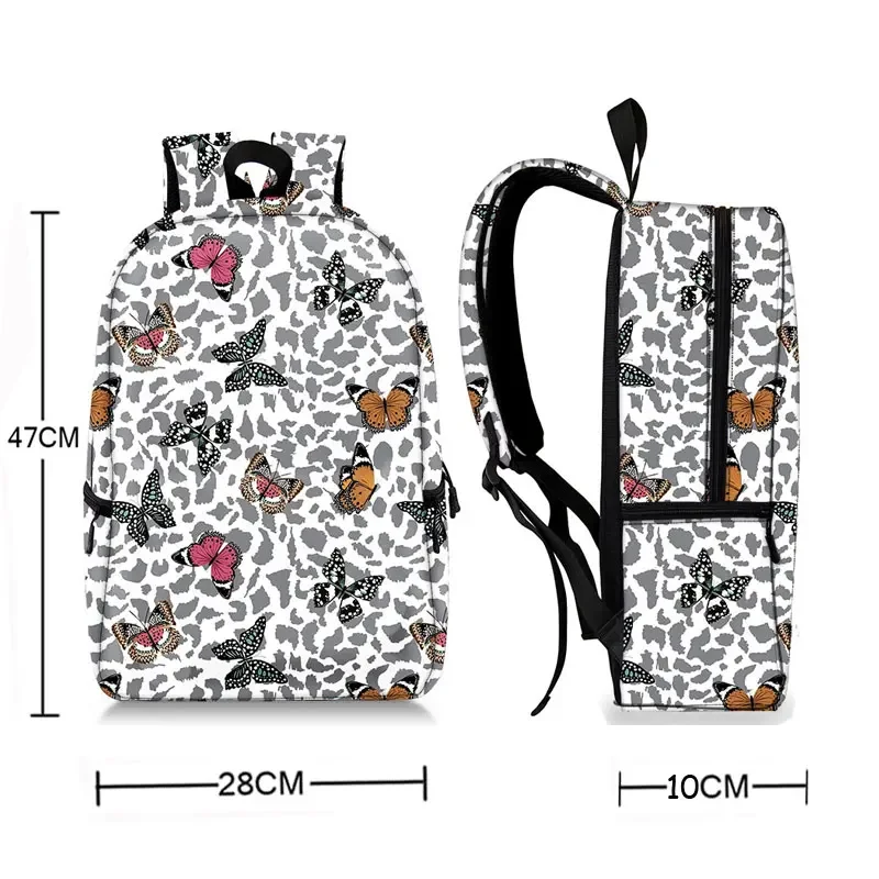 Cute Animals Tiger Fox Raccoon Pattern Backpack Women Rucksacks Children School Bag for Teenager Daypack Canvas Laptop Backpacks