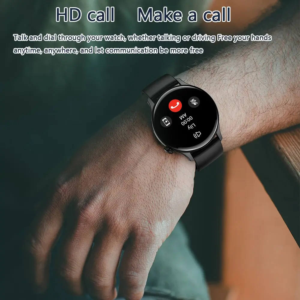 2024 New Smart Watch For Huawei Xiaomi Bluetooth Call NFC Voice Assistant 1.43 inch AMOLED Sports Mode Smart Watch For Men Women