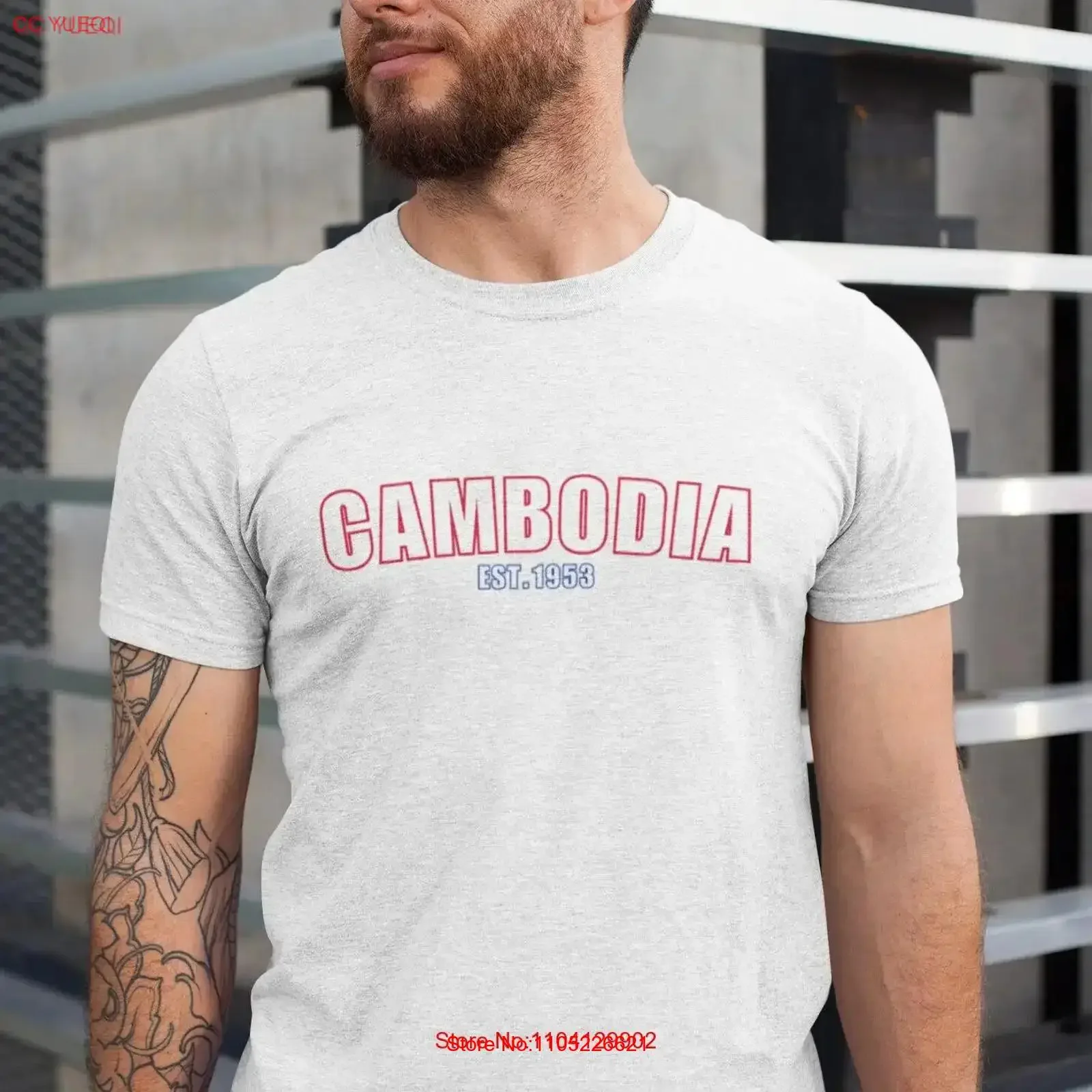 Camiseta de Camboya Angkor Wat, camisetas camboyanas Khmer, Lonely Planet, Phnom Penh, I Heart Asia, vintage, ligeramente desgastada, moda masculina