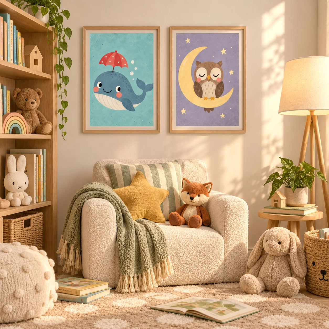 Quadri da parete a tema animal - Baby Nursery Neutral recensione e prezzo