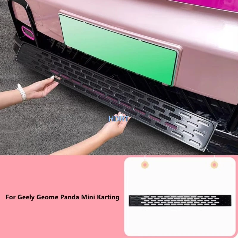 Accesorios de Estilo para Auto: Rejilla Delantera para Parachoques, Protector de Tanque de Agua y Malla Anti-insectos para Geely Geome Panda Mini Karting 2025+