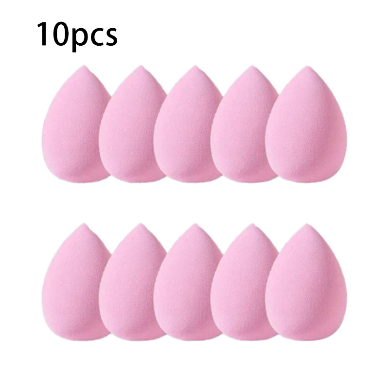 ​10-Count Waterdrop Makeup Sponges - Teardrop Shape for Perfect Blending - Soft & Bouncy Texture