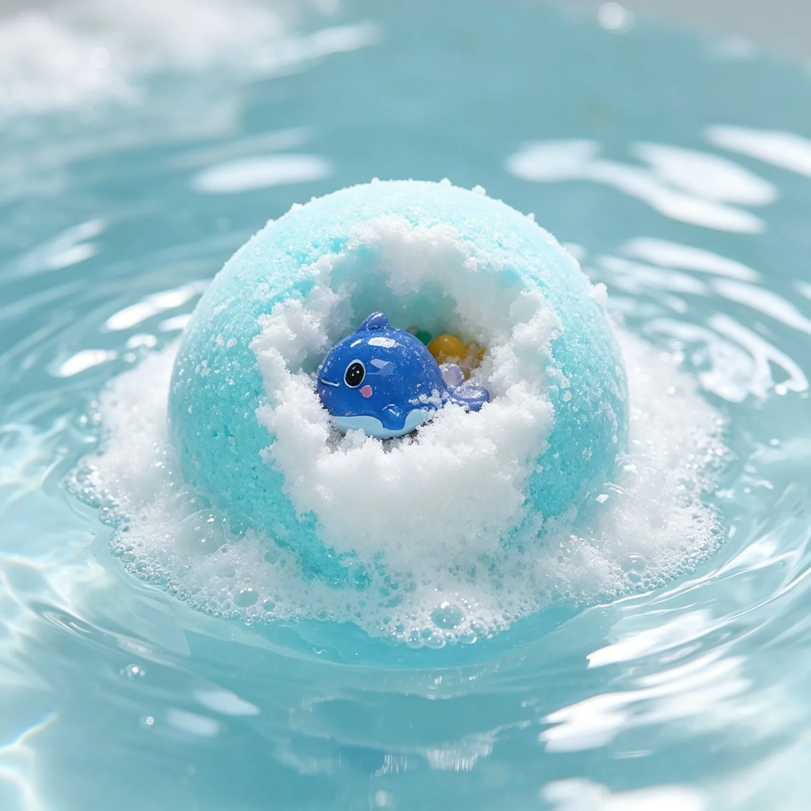 OceAura Bath Bombs with Toys Inside Fun Kids Bath Clean Skin Exfoliation Sea Salt Surprise Bath Bombs for Children Gift Set 300g