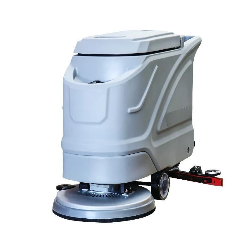 Commercial electric washing vehicle, industrial towing and suction integrated, factory hand-push mopping machine