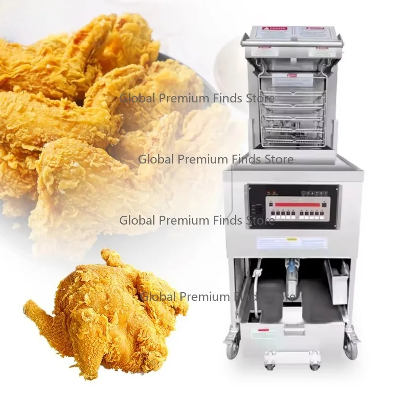 

8 Head Chicken Deep Pot Pressure Fryer Commercial Chicken Stainless Steel K--FC Pressure Fryer with Oil Fil