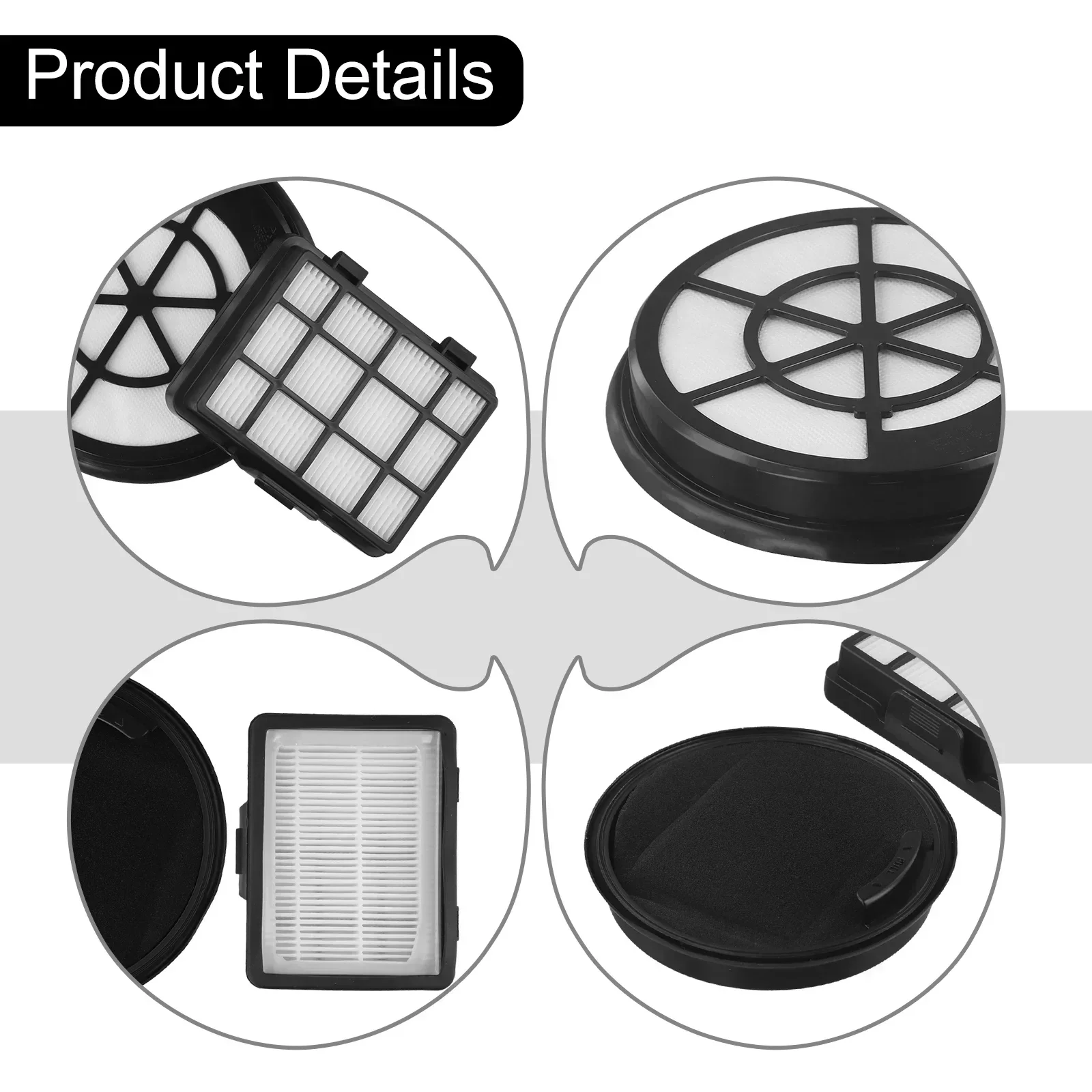 Kit de filtro HG07375 para aspiradora Silvercrest SBZBK 850 A1, accesorios, piezas de filtro HEPA para la limpieza del hogar.