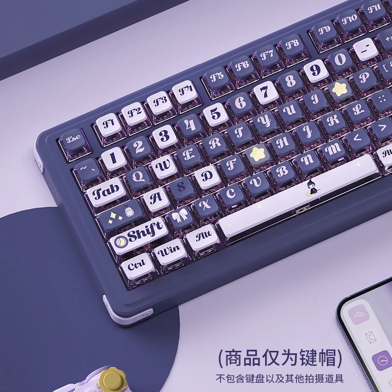 

XSIQISide transparent crystal PBT hot sublimation pudding DIY custom ASA height spherical keyboard keycap