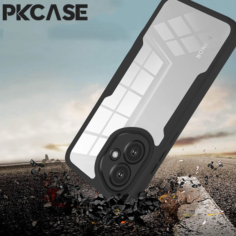 Etui PKCASE 360 z pełną ochroną ekranu do Honor 400 Pro Smart Lite X70 X7d X9d X5c Plus, odporne na wstrząsy, z pełnym pokryciem. — zdjęcie produktu 2