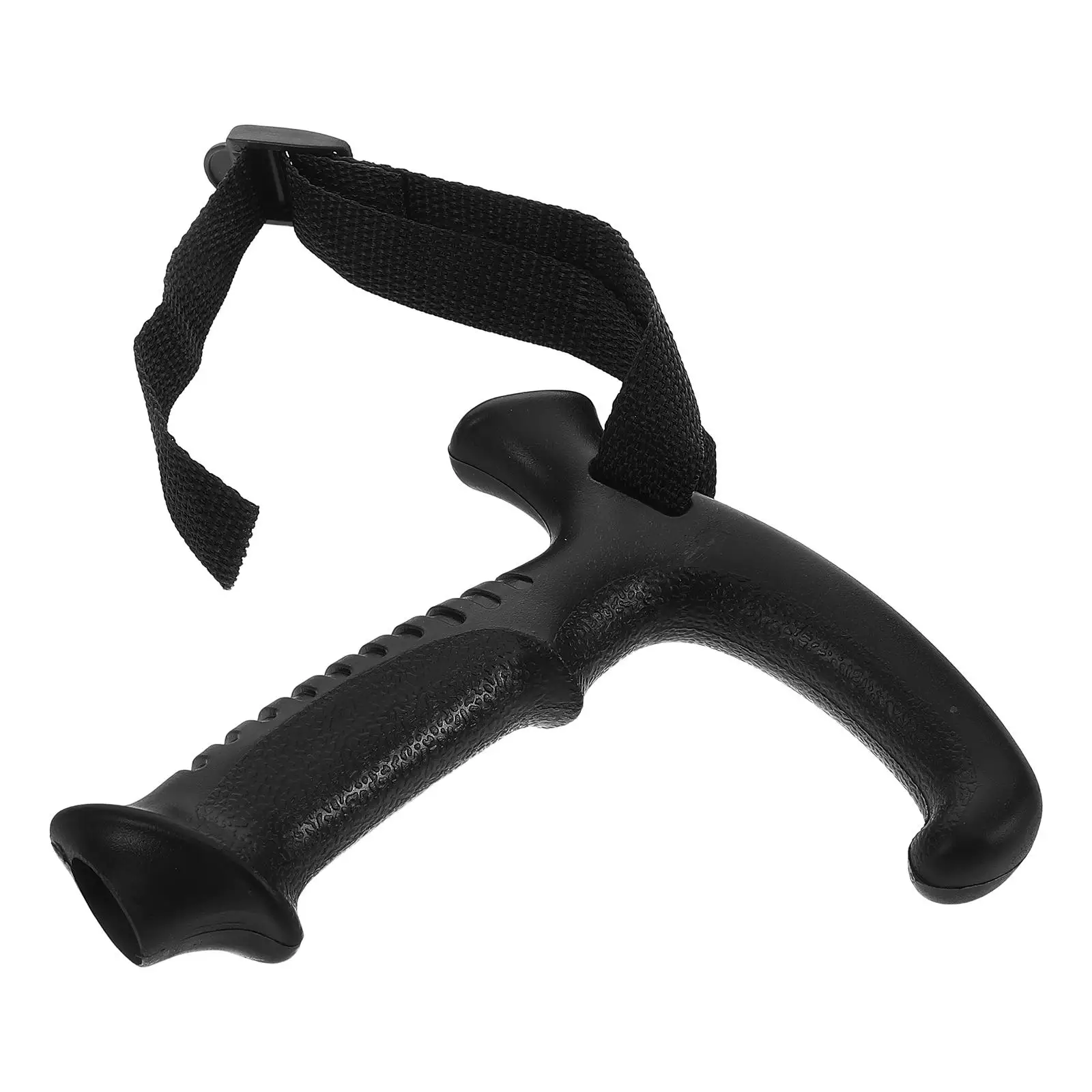 

1PC Trekking Pole Handle Black T Shaped Ergonomic Plastic Walking Stick Replacement Wrist Strap Compatible Accessories