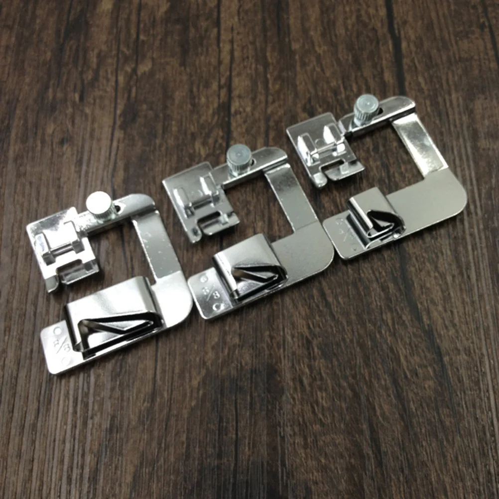 ماكينة خياطة كهربائية قطعة قدم الضغط في ماكينة الخياطة 7/8 بوصة معدنية لآلات منزلية ذات ساق منخفضة توالت هيم قدم أدوات خياطة يدوية #2