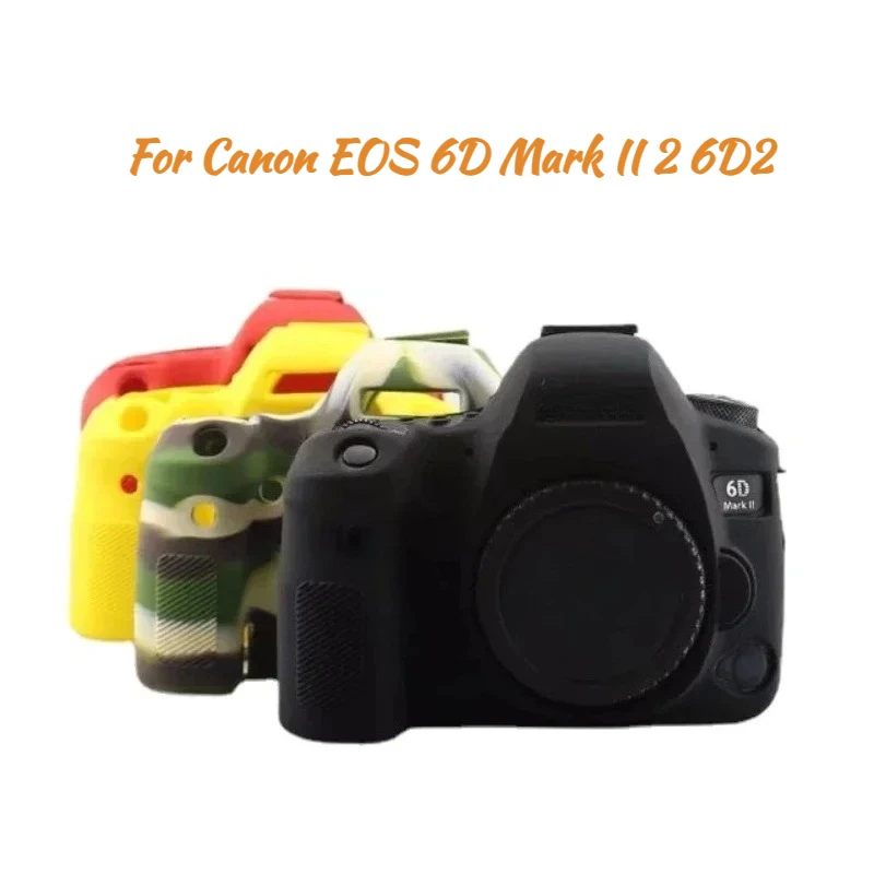 

DSLR Digital Camera bag For Canon EOS 6D Mark II 2 6D2 6DII Protector Silicone Armor Skin Case Body Cover