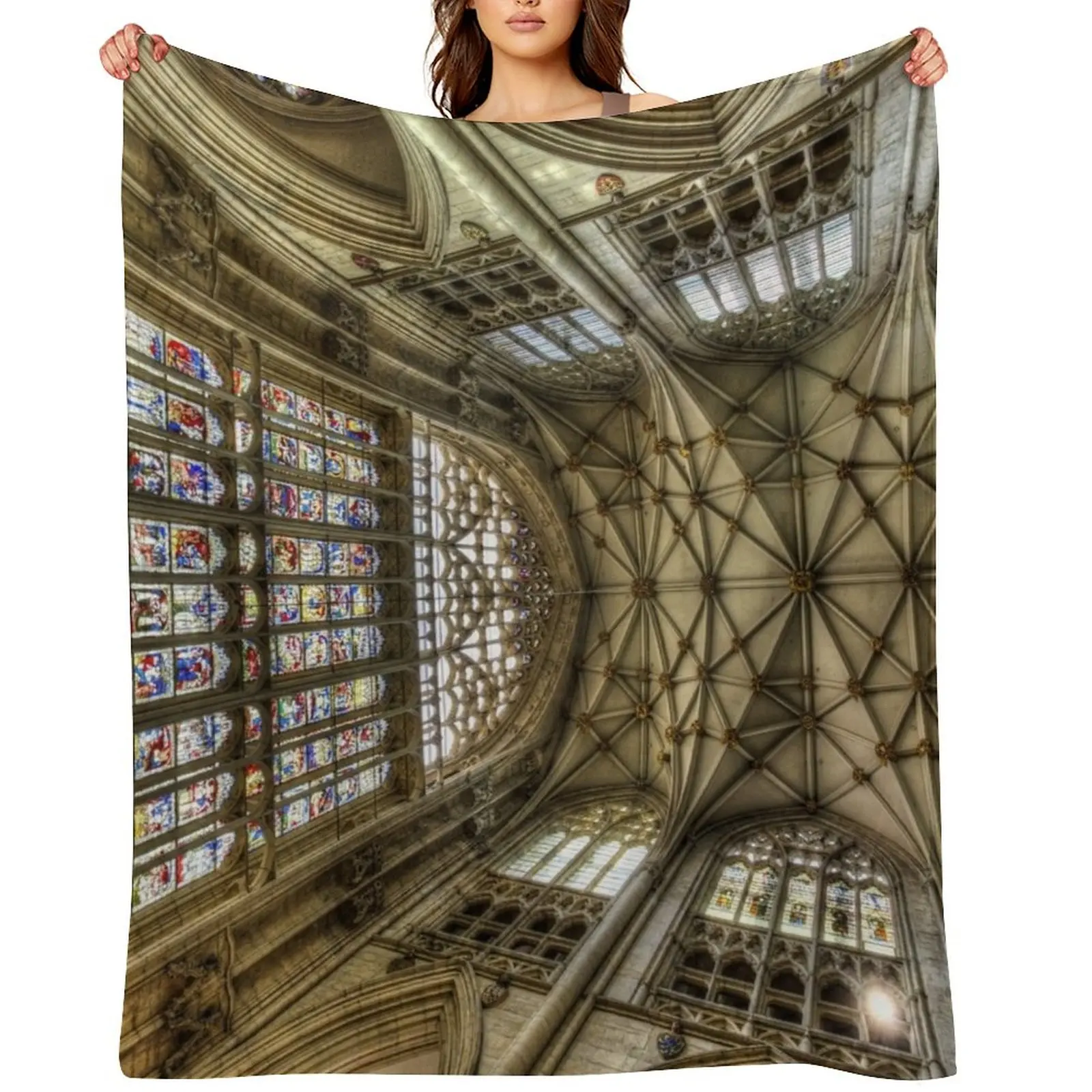 

York Minster Architecture Throw Blanket Winter beds Thermals For Travel christmas decoration heavy to sleep Blankets