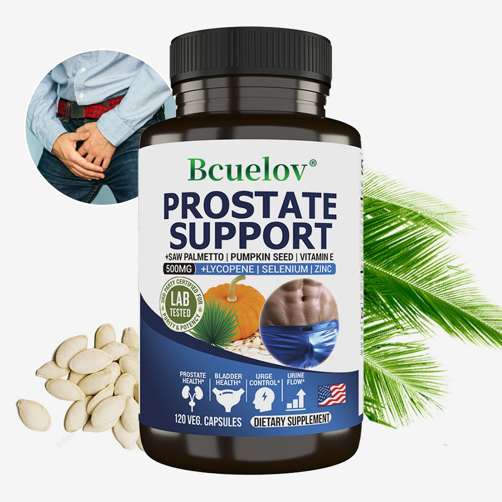 

Men's Prostate & Urinary Tract Support Capsules - Saw Palmetto, Lycopene, Antioxidant, Supports prostate health, urinary health