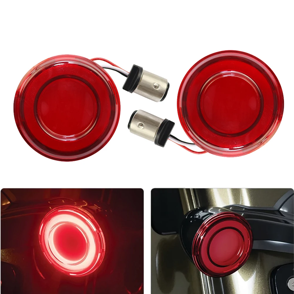 

Motorcycle 1157 Bullet Style LED Front Turn Signal Light For Harley Touring Electra Glide Sportster XL883/1200 X48/72 Dyna