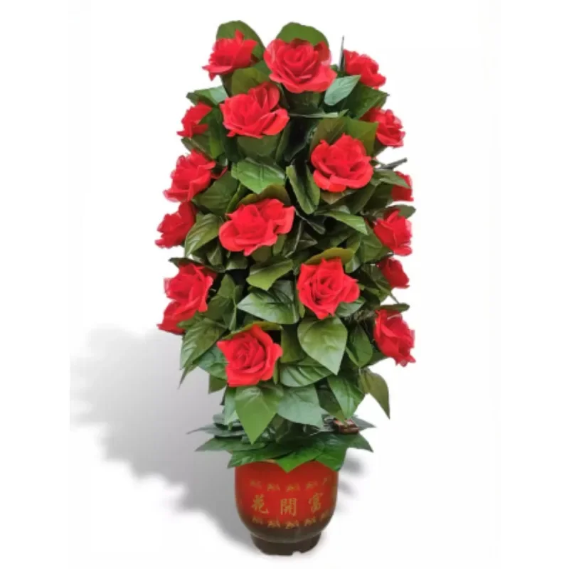 Blooming Rose Bush - Remote Control(30 Flowers,Battery Ver) Magic Trick Flower Appear/Disappear Magia Stage Party Wedding Funny