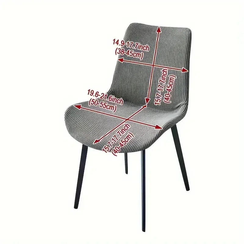 1PC Solid Color Curved Chair Covers Stretch Classic Removable Polar Fleece Seat Cover Soft Chairs Slipcover for Hotel Wedding