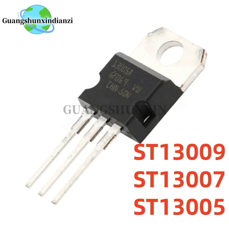 10Pcs New TO-220 ST13009L TO220 ST13007A ST13005A ST13009A ST13009 ST13007 ST13005 13007A 13005A 13009A